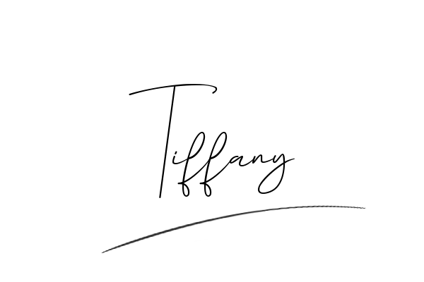 The best stylish Tiffany name signature simple easy in English