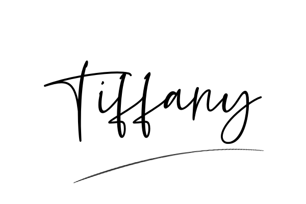 The best stylish Tiffany name signature simple easy in English