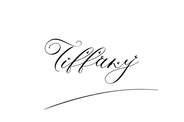 The best stylish Tiffany name signature simple easy in English
