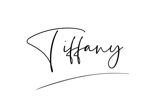 The best stylish Tiffany name signature simple easy in English