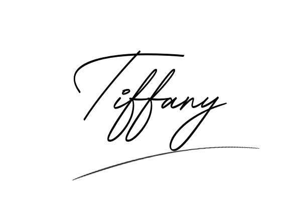 The best stylish Tiffany name signature simple easy in English