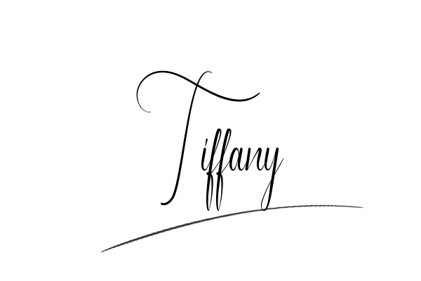 The best stylish Tiffany name signature simple easy in English