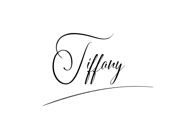 The best stylish Tiffany name signature simple easy in English