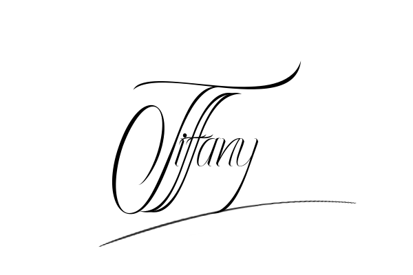 The best stylish Tiffany name signature simple easy in English