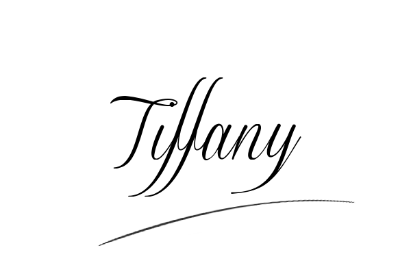 The best stylish Tiffany name signature simple easy in English