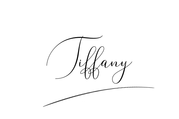 The best stylish Tiffany name signature simple easy in English