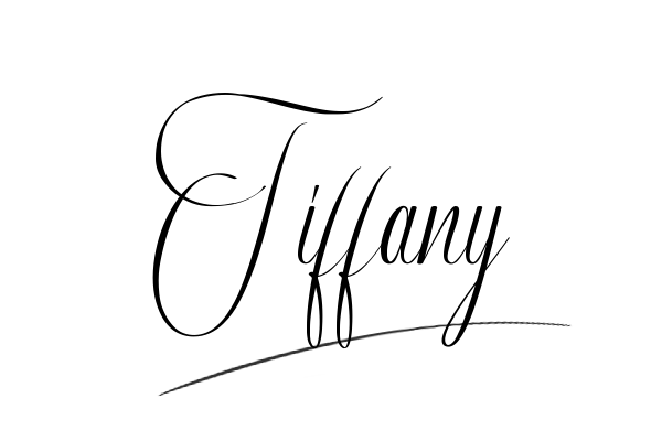 The best stylish Tiffany name signature simple easy in English