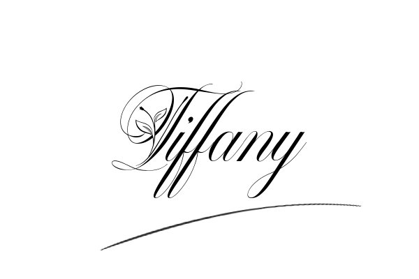 The best stylish Tiffany name signature simple easy in English