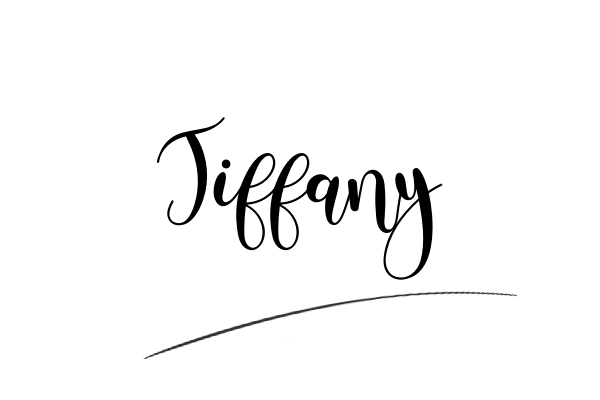 The best stylish Tiffany name signature simple easy in English