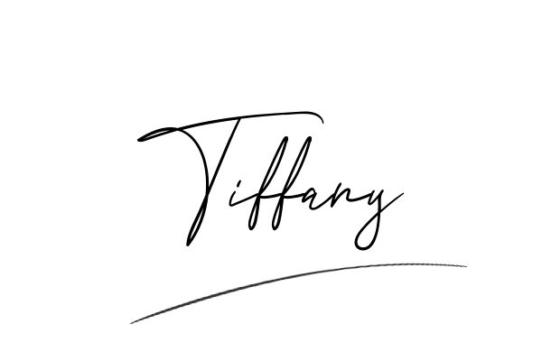 The best stylish Tiffany name signature simple easy in English