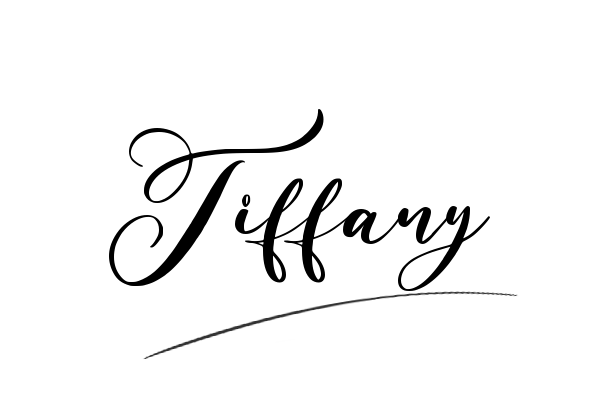 The best stylish Tiffany name signature simple easy in English