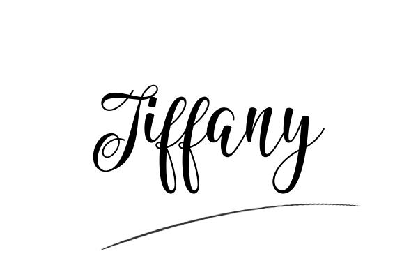 The best stylish Tiffany name signature simple easy in English