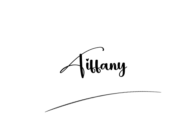 The best stylish Tiffany name signature simple easy in English