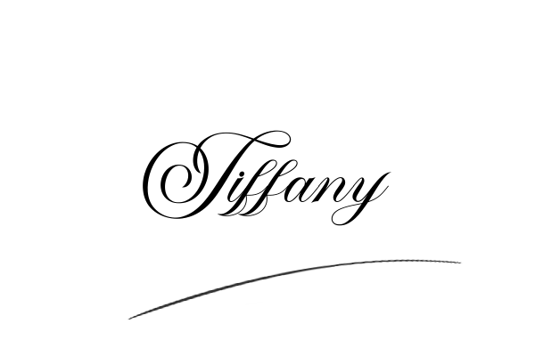 The best stylish Tiffany name signature simple easy in English