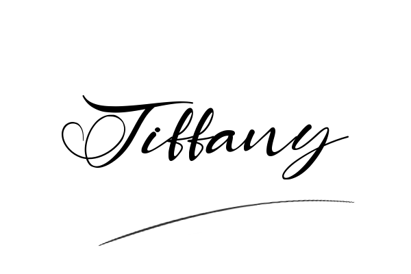 The best stylish Tiffany name signature simple easy in English