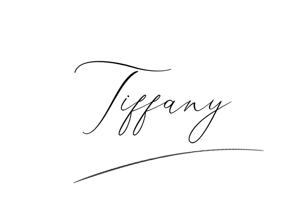 The best stylish Tiffany name signature simple easy in English