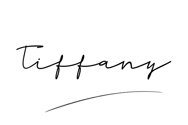 The best stylish Tiffany name signature simple easy in English