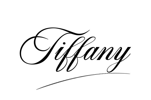 The best stylish Tiffany name signature simple easy in English