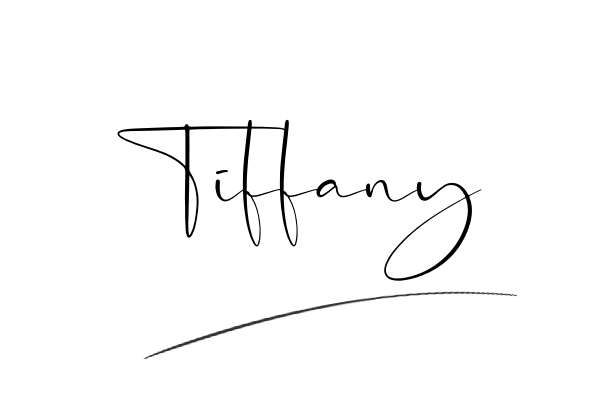 The best stylish Tiffany name signature simple easy in English