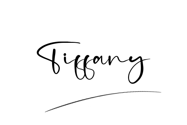 The best stylish Tiffany name signature simple easy in English