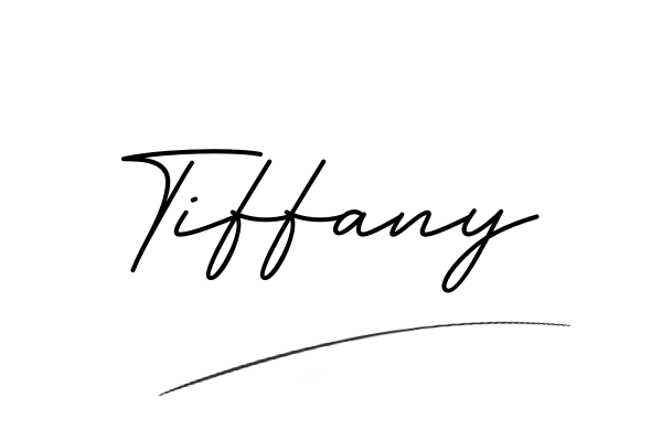 The best stylish Tiffany name signature simple easy in English