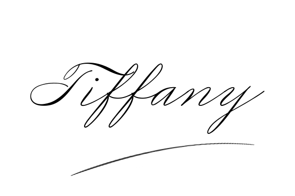 The best stylish Tiffany name signature simple easy in English