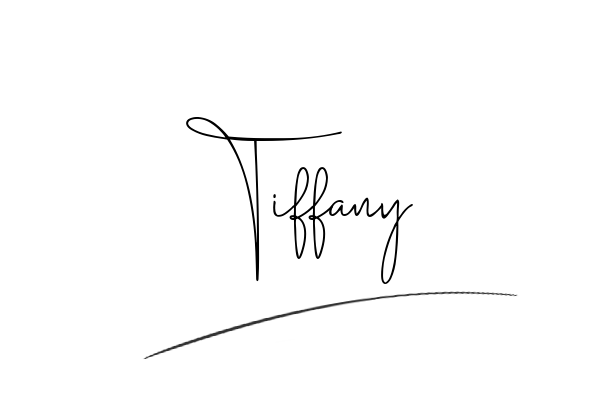 The best stylish Tiffany name signature simple easy in English