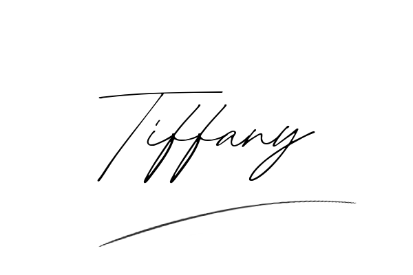 The best stylish Tiffany name signature simple easy in English