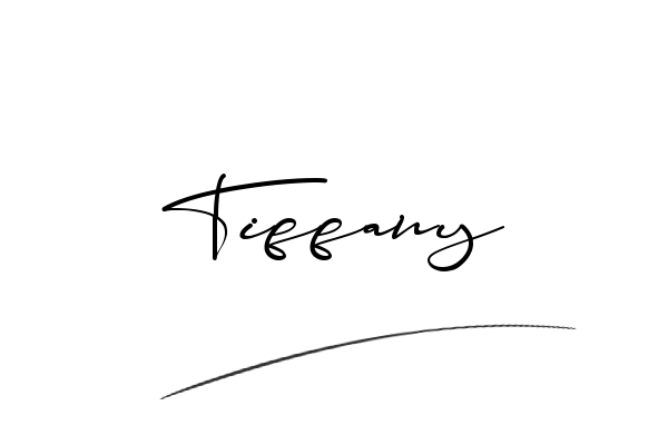 The best stylish Tiffany name signature simple easy in English