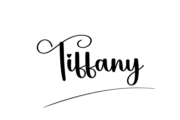 The best stylish Tiffany name signature simple easy in English