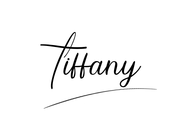 The best stylish Tiffany name signature simple easy in English