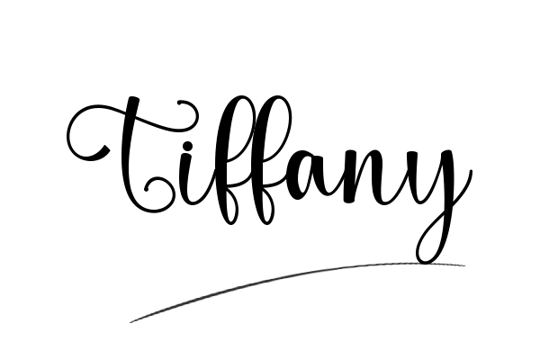 The best stylish Tiffany name signature simple easy in English