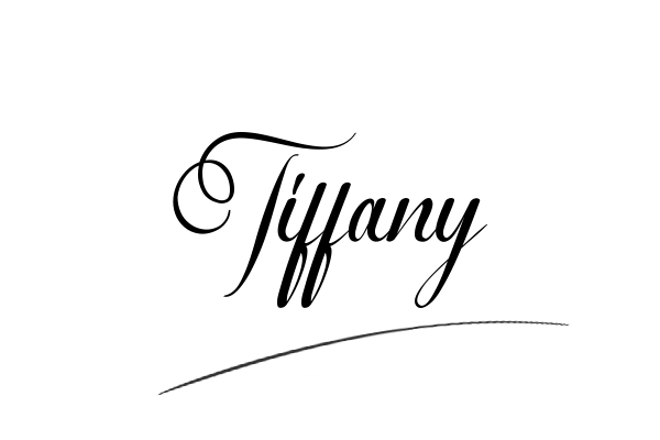 The best stylish Tiffany name signature simple easy in English
