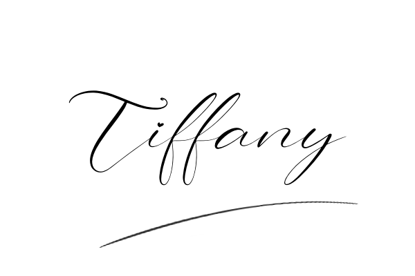 The best stylish Tiffany name signature simple easy in English