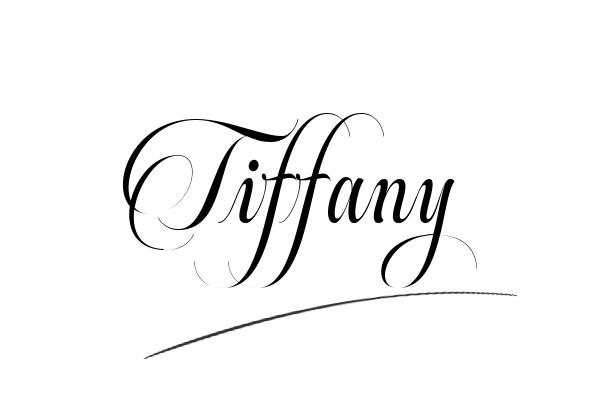 The best stylish Tiffany name signature simple easy in English