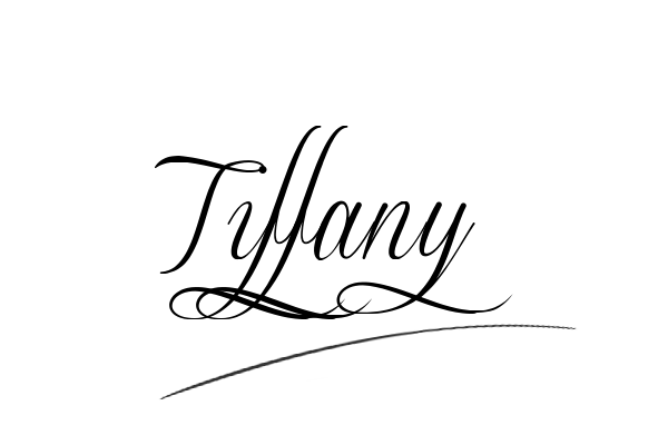 The best stylish Tiffany name signature simple easy in English