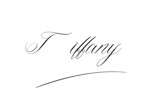 The best stylish Tiffany name signature simple easy in English