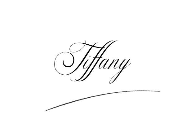 The best stylish Tiffany name signature simple easy in English