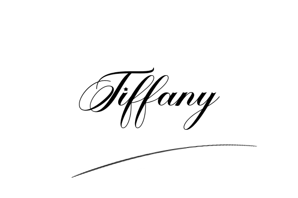 The best stylish Tiffany name signature simple easy in English