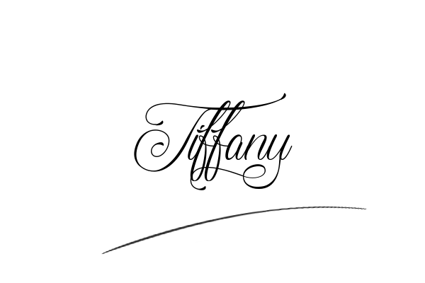 The best stylish Tiffany name signature simple easy in English