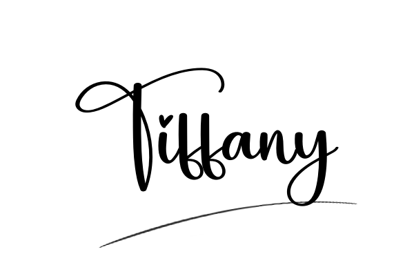 The best stylish Tiffany name signature simple easy in English