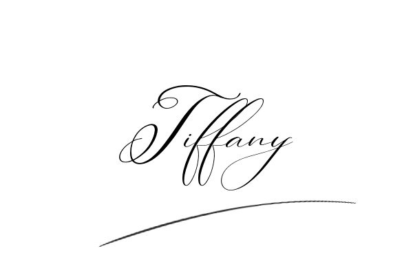 The best stylish Tiffany name signature simple easy in English