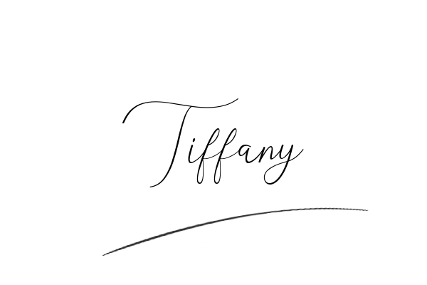 The best stylish Tiffany name signature simple easy in English