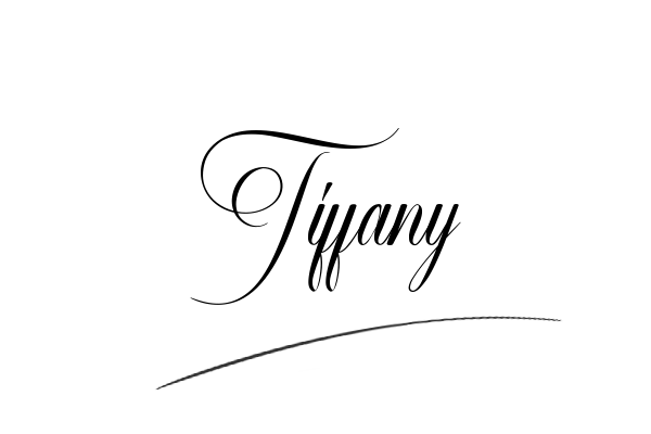 The best stylish Tiffany name signature simple easy in English