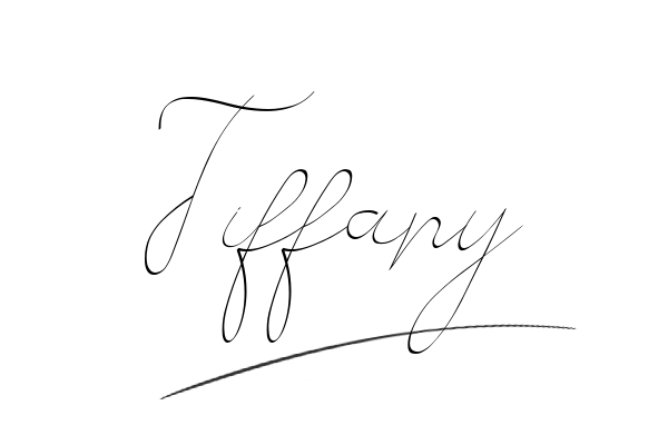 The best stylish Tiffany name signature simple easy in English