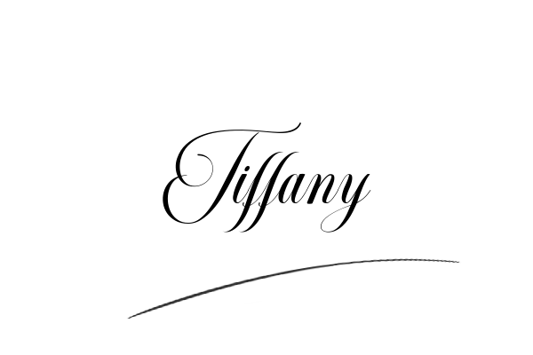 The best stylish Tiffany name signature simple easy in English