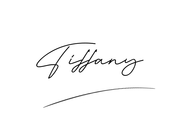 The best stylish Tiffany name signature simple easy in English