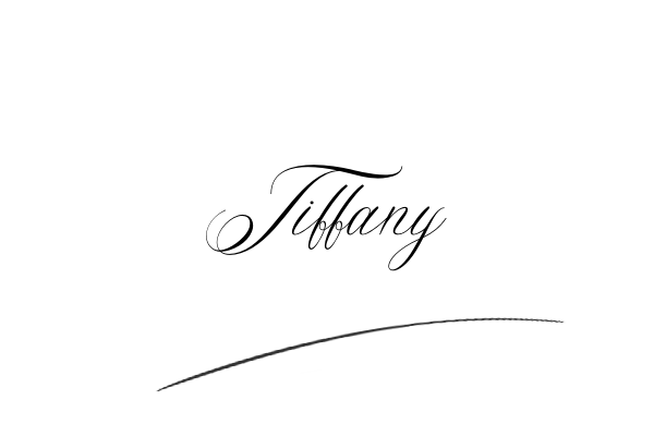 The best stylish Tiffany name signature simple easy in English