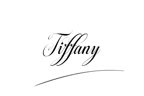 The best stylish Tiffany name signature simple easy in English