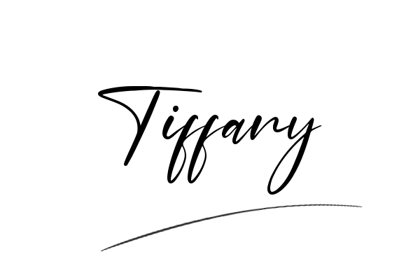 The best stylish Tiffany name signature simple easy in English